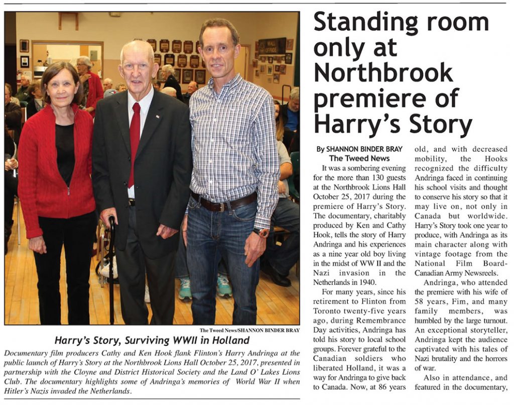 Tweed News - Harry's Story Launch at Northbrook Lions Hall